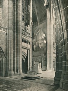 Liverpool Cathedral: Gesamtansicht vom Memorial Transept. Architekt, Sir G. Gilbert Scott, 1924