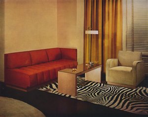 Wohnzimmer von Walter Dorwin Teague, 1939 von Unbekannt
