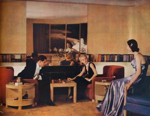 Wohnzimmer entworfen von Paul MacAlister, 1938