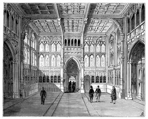 Lobby des Unterhauses, London