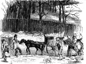 Londoner Eiskarren, 1850 von Unbekannt
