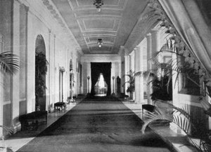 Langer Korridor, Das Weiße Haus, Washington, USA, 1908 von Unbekannt