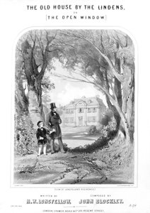 Longfellows Haus, um 1880 von Unbekannt