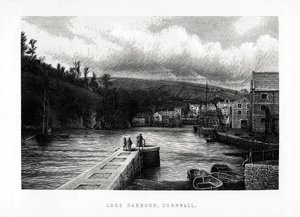 Looe Hafen, Cornwall, England, 1896 von Unbekannt