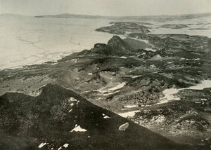 Blick nach Norden in Richtung Cape Royds, ca. 1908, 1909