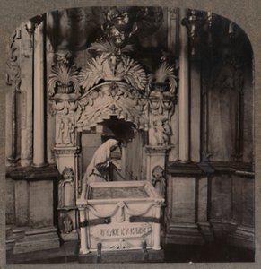 Blick von der Kapelle des Engels auf das Heilige Grab, Jerusalem, ca. 1900
