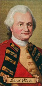 Lord Robert Clive, aus einer Serie von Zigarettenkarten, 1935