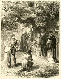 Ludwig IX., Rechtsprechung im Wald von Vincennes, 13. Jahrhundert, 1890 von Unbekannt