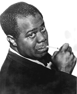 Louis Satchmo Armstrong ca. 1898-1971, amerikanischer Jazz-Trompeter und Sänger