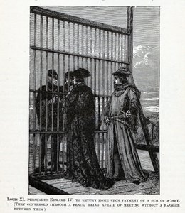 Ludwig XI. überredet Eduard IV. zur Heimkehr gegen eine Geldsumme von Unbekannt