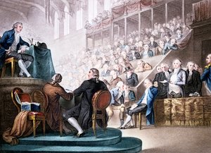Ludwig XVI. vor dem Nationalkonvent, 26. Dezember 1792 von Unbekannt
