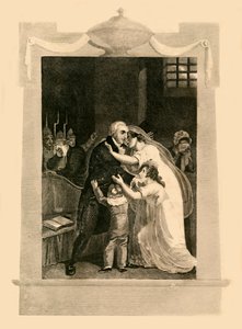 Ludwig XVI. nimmt Abschied von seiner Familie vor seiner Hinrichtung