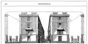 Günstige Arbeiterwohnungen, gebaut von der Birkenhead Dock Co, um 1844 um 1860 von Unbekannt