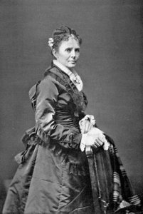 Lucretia Garfield, Ehefrau des amerikanischen Präsidenten James A. Garfield, spätes 19. Jahrhundert, 1908