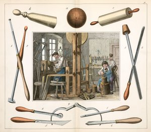 Maschinenwerkzeuge, Drehbänke Der Drechsler