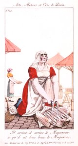 Makrelenverkäufer, 1826 von Unbekannt