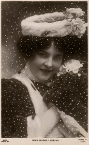 Madge Lessing, deutsche Schauspielerin, ca. 1906