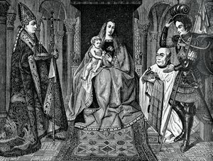 Madonna und Kind mit Kanonikus Joris van der Paele, 1436, 1870 von Unbekannt