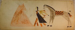 Maffet Ledger: Indianer und Pferd