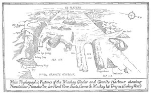 Hauptphysiographische Merkmale des Mackay-Gletschers und des Granite Harbour, 1913