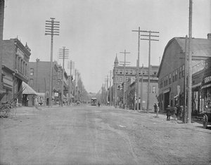 Hauptstraße, Butte City, Montana von Unbekannt