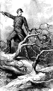 Major Theodore Winthrop in Big Bethel, Virginia, 1861, um 1880