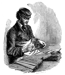 Bleistiftherstellung, 1872 von Unbekannt