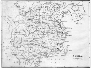 Karte von China, 1847