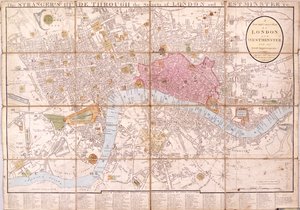 Karte von London, 1823