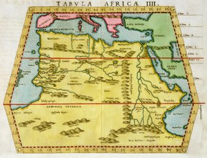 Karte von Nordafrika, um 1580 von Unbekannt