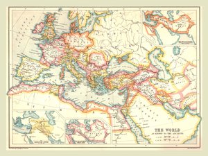 Karte der antiken Welt, 1902