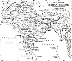 Karte des Indischen Reiches, ca. 1912 von Unbekannt