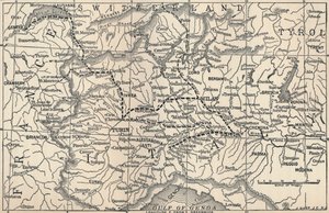 Karte der Marengo-Kampagne