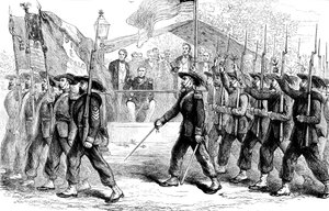Vorbeimarsch der Garibaldi-Garde vor Präsident Lincoln, 1861-1865