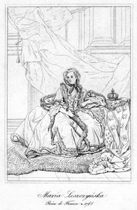 Maria Leszczynska, Königin von Ludwig XV. von Frankreich, ca. 17. Jahrhundert