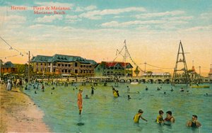 Marianao-Strand, Havanna, Kuba, um 1910 von Unbekannt