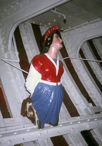Marianne, Galionsfigur von einem französischen Grand Banks Fischerboot