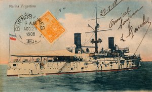 Marina Argentina. Schlachtschiff, Belgrano, um 1908 von Unbekannt