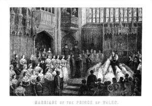 Hochzeit des Prinzen von Wales, St. Georgs-Kapelle, Windsor am 10. März 1863, 1899