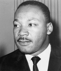 Martin Luther King Jr., amerikanischer schwarzer Bürgerrechtler, um 1968