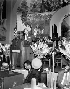 Martin Luther King Jr., amerikanischer Bürgerrechtler, ca. 1968 von Unbekannt
