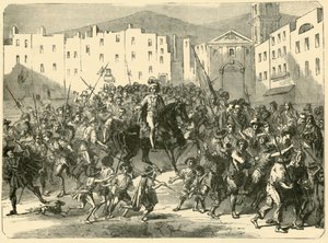 Masaniello hält eine Rede an das Volk von Neapel, 7. Juli 1647, 1890