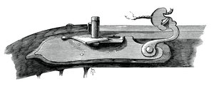 Luntenschloss, spätes 17. Jahrhundert, aus dem Tower of London, ca. 1880