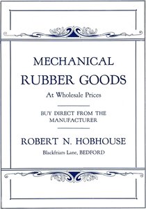 Mechanical Rubber Goods - Robert N. Hobhouse Werbung, 1916