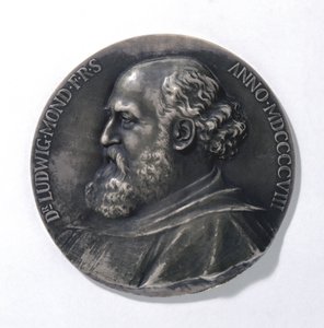 Medaille mit Ludwig Mond, Industriekhemiker