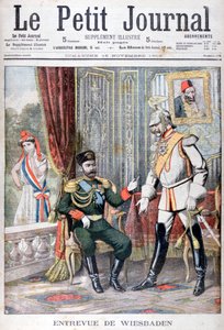 Treffen zwischen Zar Nikolaus II. und Kaiser Wilhelm II., Wiesbaden, Deutschland, 1903 von Unbekannt