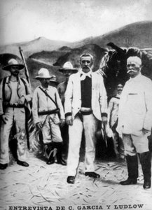 Treffen von General Garcia mit Brigadegeneral Ludlow