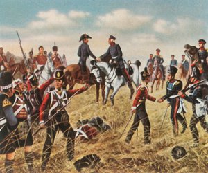 Treffen von Wellington und Blücher bei Waterloo