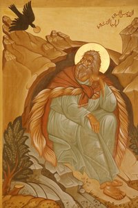 Melkitische Ikone: Elia, Nazareth, Israel