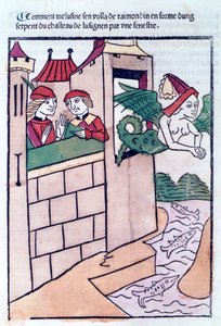 Melusine fliegt davon, 1478 von Unbekannt